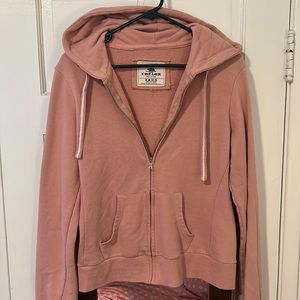 Pink hoodie zip up